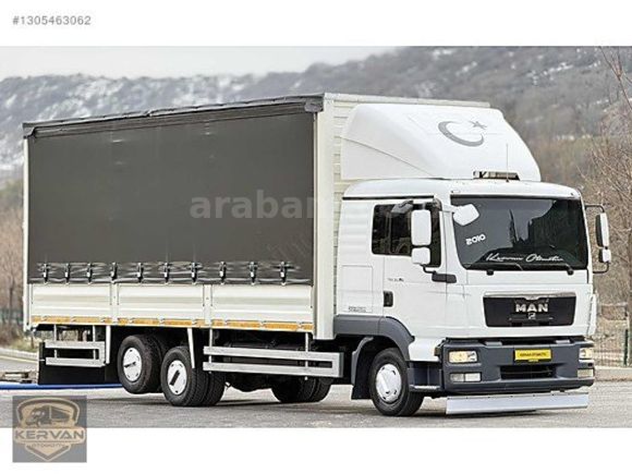 KERVAN OTOMOTİV'DEN 2010 MODEL TGL 12.180 MAN KAYAR PERDE KAMYON