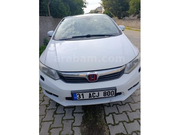 Sahibinden Honda Civic 1.6 Elegance 2012 Model  217.000 km Beyaz