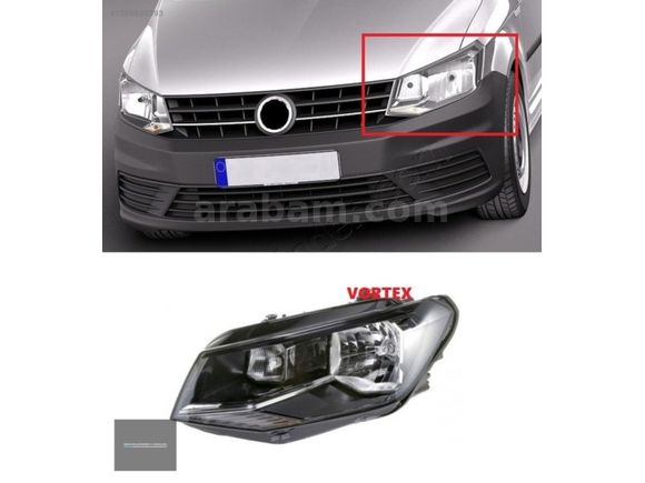 VOLKSWAGEN CADDY SAĞ VEYA SOL ÖN FAR SIFIR
