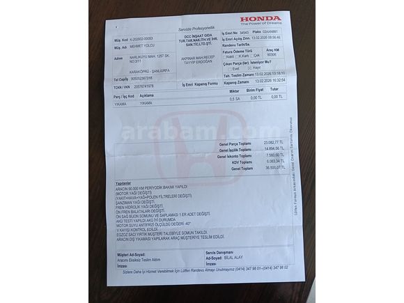 Acil Honda Civic 1.6i DTEC Elegance 2018 Model, 2019 çıkışlı
