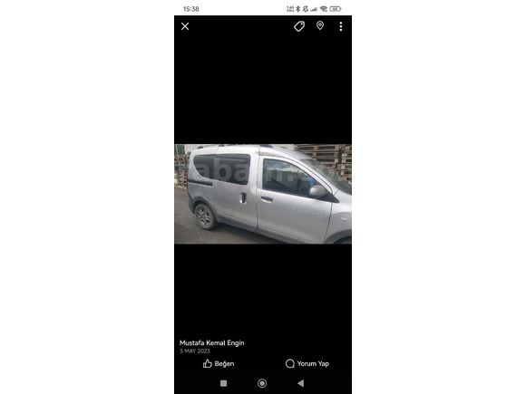 Sahibinden Dacia Dokker 1.5 DCi Stepway 2016 Model  320.000 km Gri (Gümüş)
