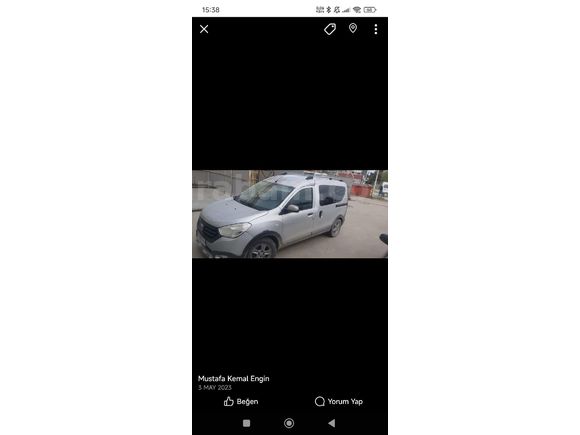 Sahibinden Dacia Dokker 1.5 DCi Stepway 2016 Model  320.000 km Gri (Gümüş)