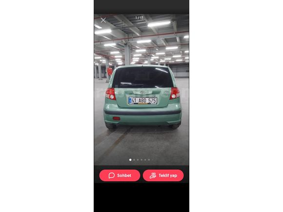 Sahibinden Hyundai Getz 1.3 GLS 2005 Model  Yeşil