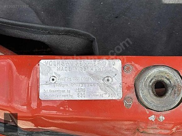 TİTAN MOTORS ORJINAL VW BEETLE 1302LS 1.6cc İKİNCİ ELDEN