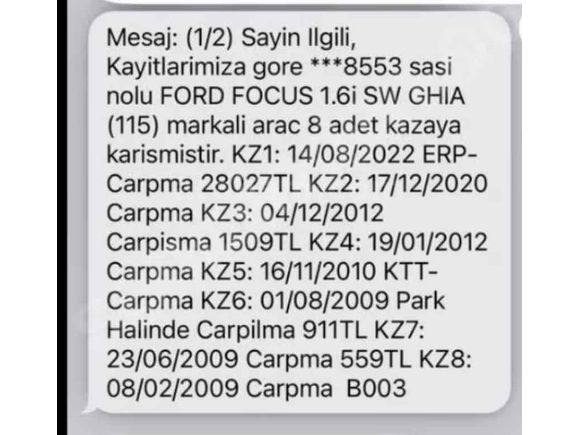 TEK FİYAT! Bakımlı Focus 1.6 Ghia 2006(226.000km)