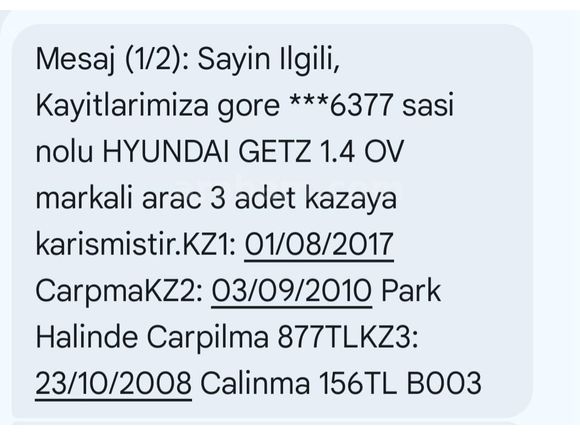 Sahibinden Hyundai Getz 1.4 DOHC Start 2008 Model