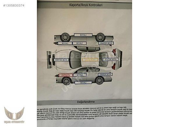 2001 330Cİ TEK PARÇA DEĞİŞEN ÖZEL PLAKALI K.K. 12 TAKSİT