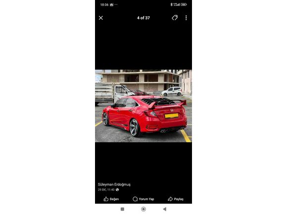 Sahibinden Honda Civic 1.5 i-VTEC RS 2017 Model Yozgat 161.000 km Kırmızı
