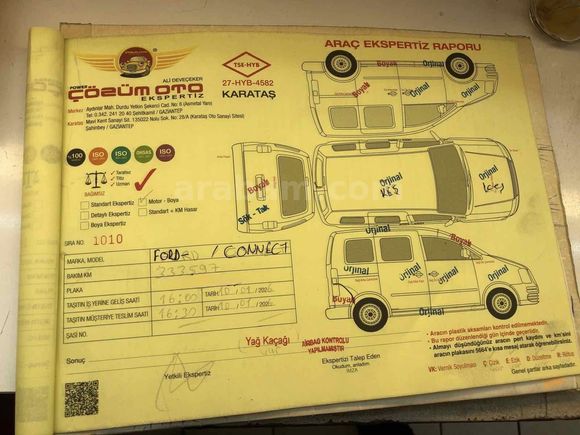 Sahibinden Ford Tourneo Connect 1.8 TDCI K210S 2007 Model