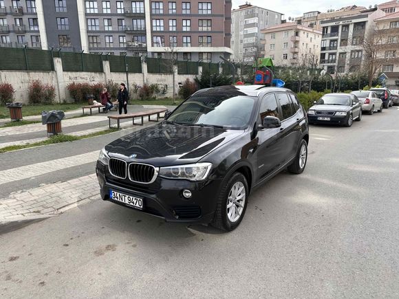 Sahibinden BMW X3 20i sDrive Exclusive 2015 Model İstanbul 182.000 km Siyah