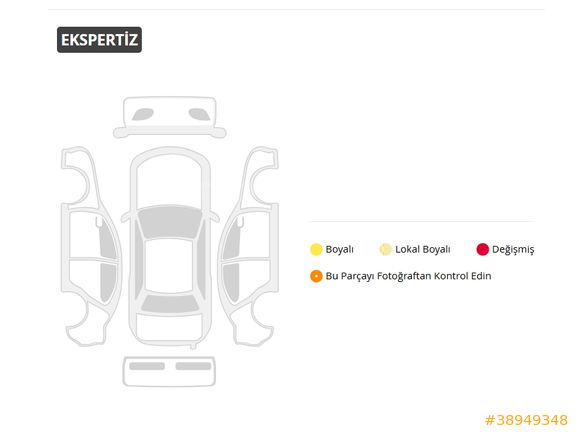 BOYASIZ OTOMATİK RENAULT MEGANE 1.6 EXPRESSİON 110HP BEYAZ LPGLİ