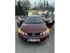 Sahibinden Honda Civic 1.6i VTEC ECO Elegance 2015 Model  200.000 km Bordo