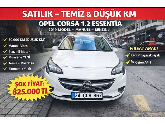 2019 OPEL CORSA 1.2 ESSENTIA – 30.000 KM – BAKIMLI & TEMİZ