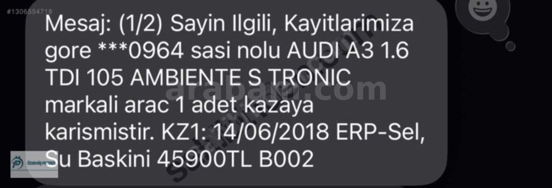Galeriden Audi A3 Sportback 1.6 TDI Ambiente 2015 Model Nevşehir 130.000 km Beyaz 2