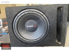 For-x 38 cm Subwoofer 700wat 350rms Kabinli Çift Bobinli..