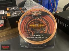 4 ga EDGE Kablo Kiti Tam Takım 2 Adet Rca lı Eksiksiz Kaliteli..