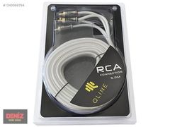 QLine %100 Bakır 5 Metre RCA Kablo Kaliteli RCA Kablo