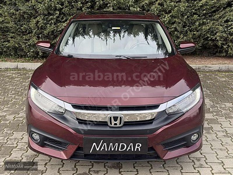 2017 MDL-HONDA CİVİC 1.6-ECO EXECUTİVE-BEJ DERİ-HATASIZ-BOYASIZ