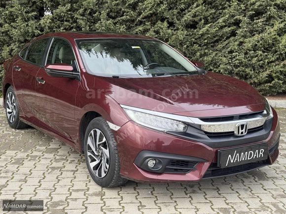 2017 MDL-HONDA CİVİC 1.6-ECO EXECUTİVE-BEJ DERİ-HATASIZ-BOYASIZ