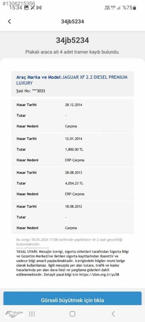 Galeriden Jaguar XF 2.2 D 2012 Model İzmir 236.000 km Beyaz 3