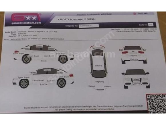 Sahibinden Renault Megane 1.9 DTi RTE 2002 Model