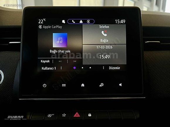 DUMAN'DAN 6.100 KM'DE 2024 RENAULT CLIO 1.0 TECHNO ESPRIT ALPINE