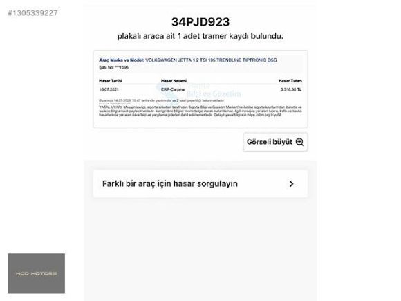 NCD MOTORS VOLKSWAGEN 2015 JETTA 1.2 TSI BMT DSG
