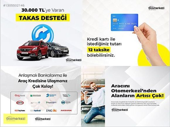 OTOMERKEZİ 250 BİN TL % 0 FAİZ KREDİ - K.KARTI 12 TAKSİT- PASSAT