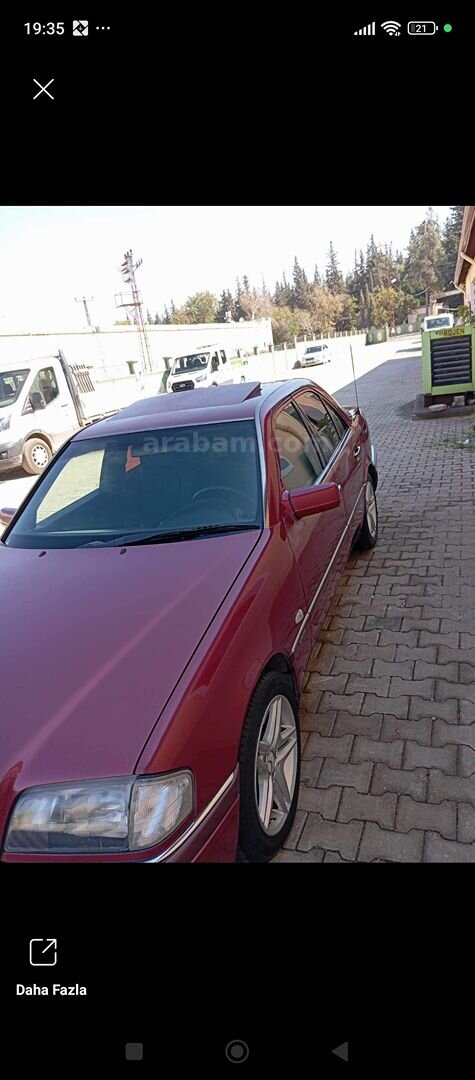 Sahibinden Mercedes - Benz C 200 Elegance 1995 Model Hatay 340.000 km Bordo 2