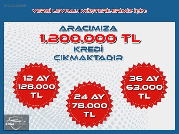 ARŞA OTOMOTİVDEN HATASIZ BOYASIZ ÇİZİKSİZ SIFIR KM RİFTER 130 BG
