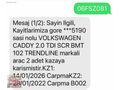 Hatasız Boyasız Özel Jant+Lastik 2019 Manuel Caddy