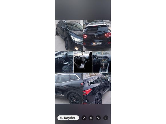 Sahibinden Renault Kadjar 1.5 dCi Black Edition 2017 Model  143.000 km Siyah