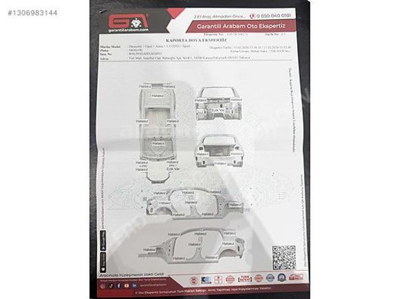 Masrafsız değişensiz ezik çizik yok