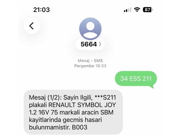 Sahibinden Renault Symbol 1.2 Joy 2013 Model İstanbul