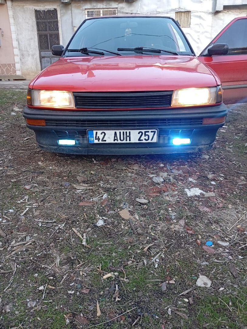 Sahibinden Toyota Corolla 1.6 XL 1990 Model Konya 373.000 km Kırmızı 2