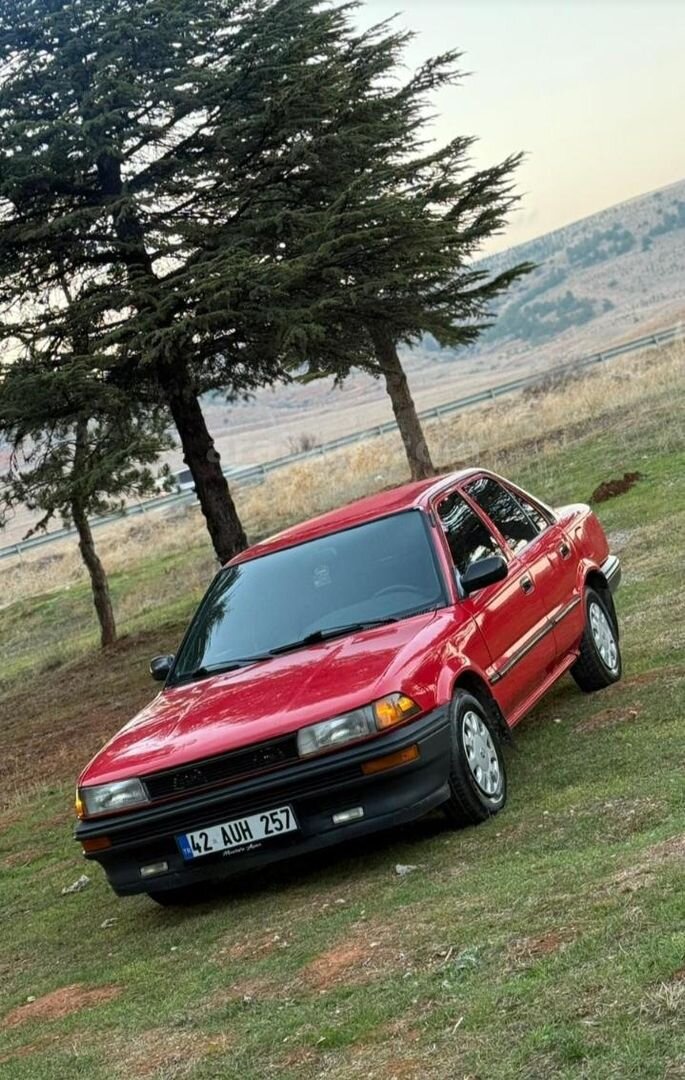 Sahibinden Toyota Corolla 1.6 XL 1990 Model Konya 373.000 km Kırmızı 1