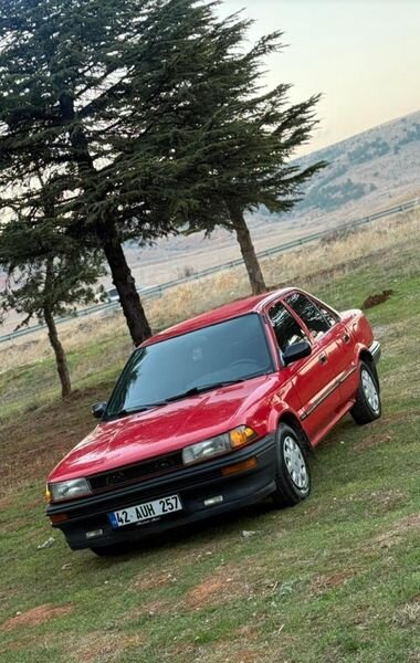 Sahibinden Toyota Corolla 1.6 XL 1990 Model Konya 373.000 km Kırmızı