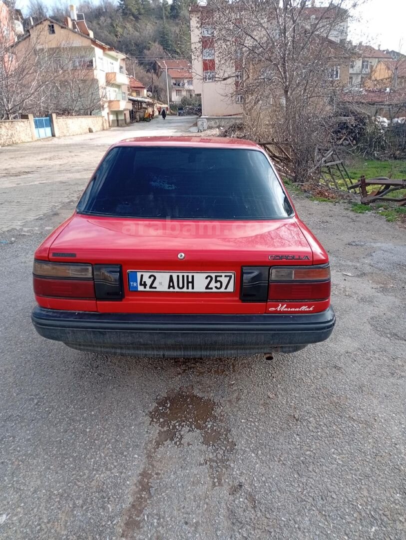 Sahibinden Toyota Corolla 1.6 XL 1990 Model Konya 373.000 km Kırmızı 5