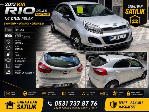 Sahibinden Kia Rio 1.4 CRDi Fancy 2013 Model Ankara