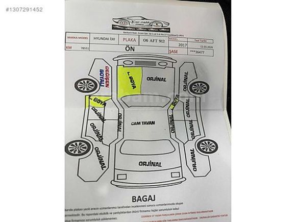 HYUNDAİ İ30 CAM TAVAN 78 BİNDE