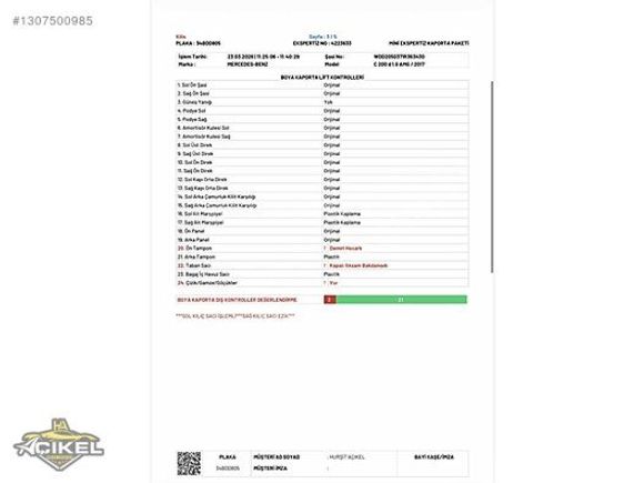 AÇIKEL AUTO CENTER-C200D -AMG-1 Boya-İMZALI-FULL-NAVİGASYON