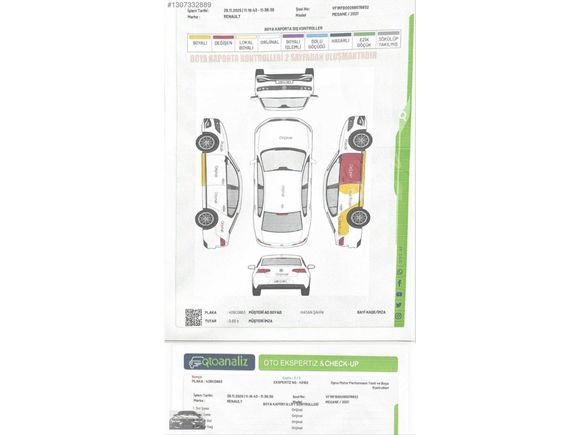 2021 RENAULT MEGANE 1.3 TCE OTOMATİK 105.000BİN KM