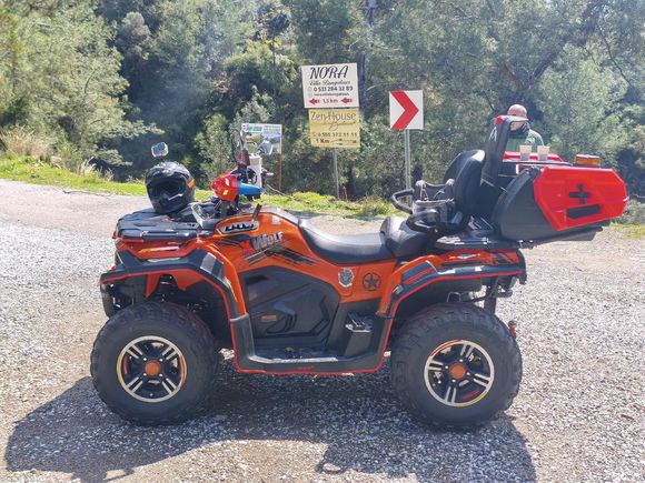 Loncin XWolf 700, 4 adet yedek lastiği ile beraber