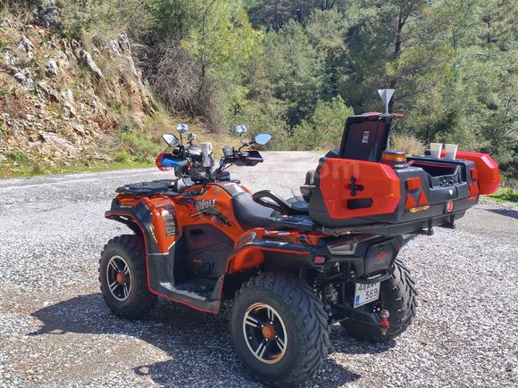 Loncin XWolf 700, 4 adet yedek lastiği ile beraber