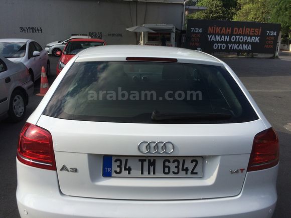 Sahibinden Audi A3 Sportback 1.4 TFSI 2009 Model  Otomatik Beyaz