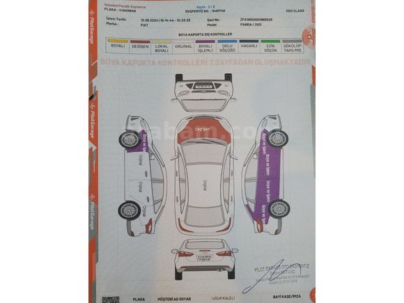 Sahibinden Fiat Panda 1.2 Active 2011 Model  169.000 km Beyaz