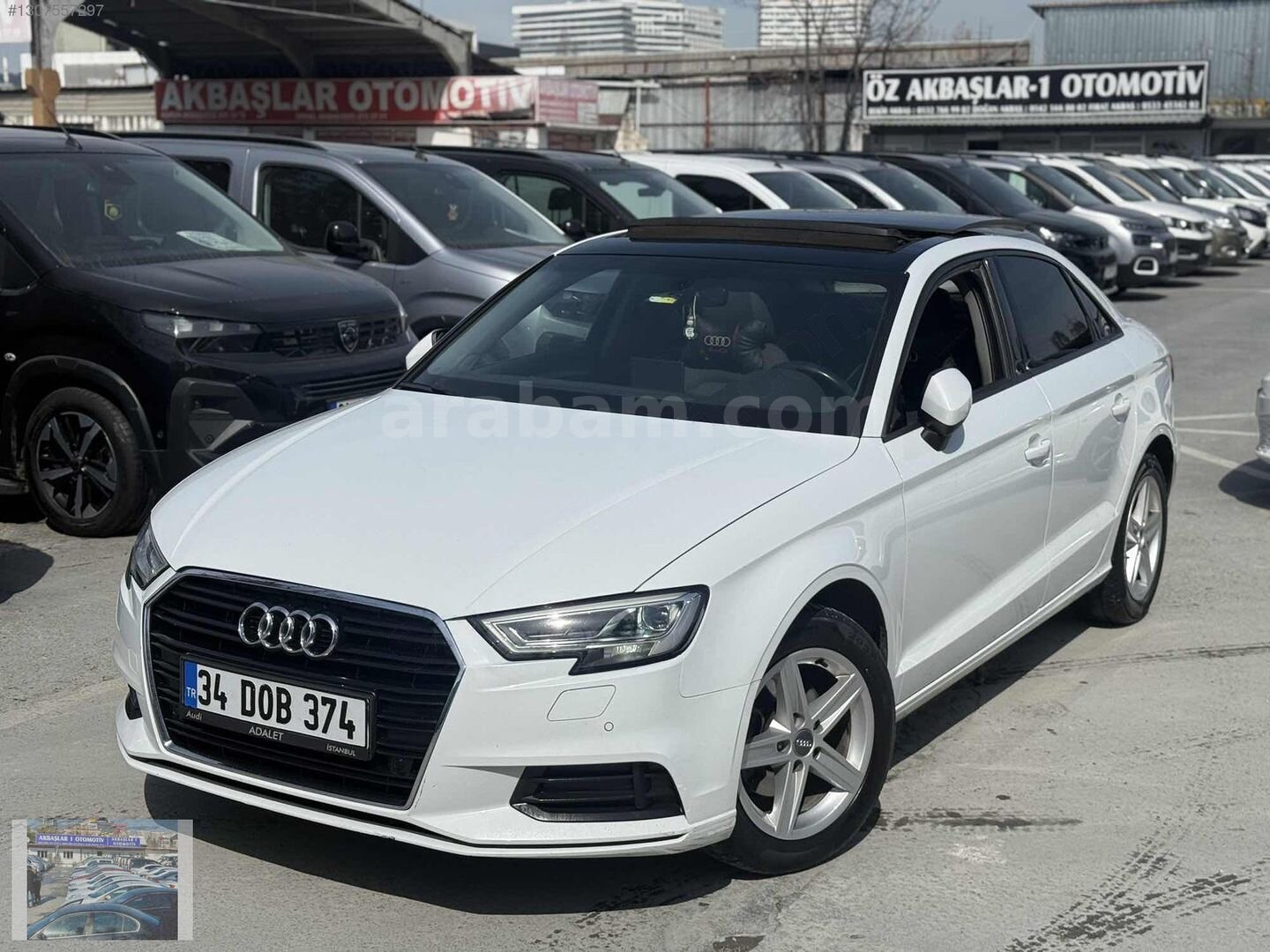 Galeriden Audi A3 Sedan 35 TFSI Dynamic 2020 Model İstanbul 126.000 km Beyaz 3