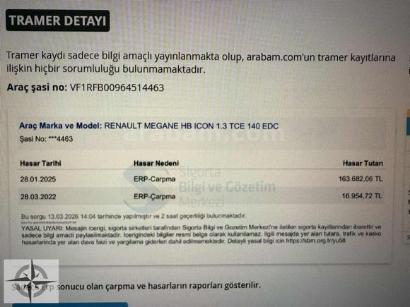 2019 RENAULT MEGANE 1.5 BLUE DCI TOUCH OTOMATİK