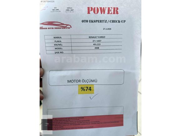2008 MODEL KANGO ÇİFT SÜRGÜ KLİMALI MASRAFSIZ MOTOR YENİ