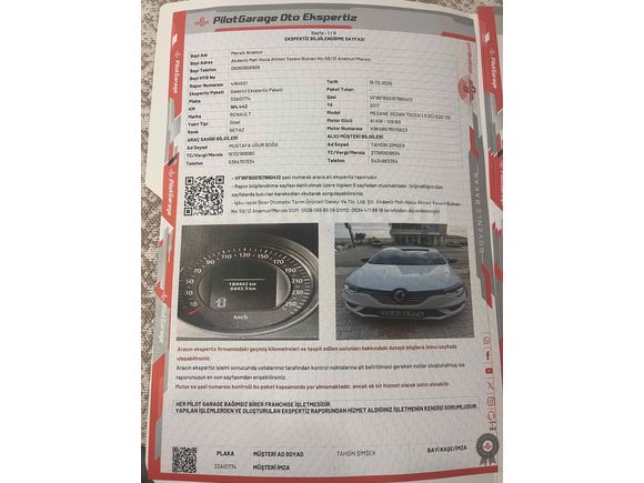 Sahibinden Renault Megane 1.5 dCi Touch 2017 Model 